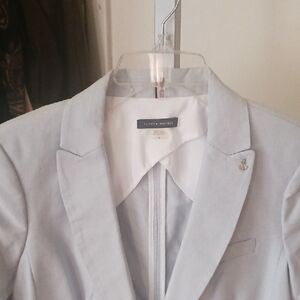 Tommy Hilfiger Gray Blazer with Notched Lapel